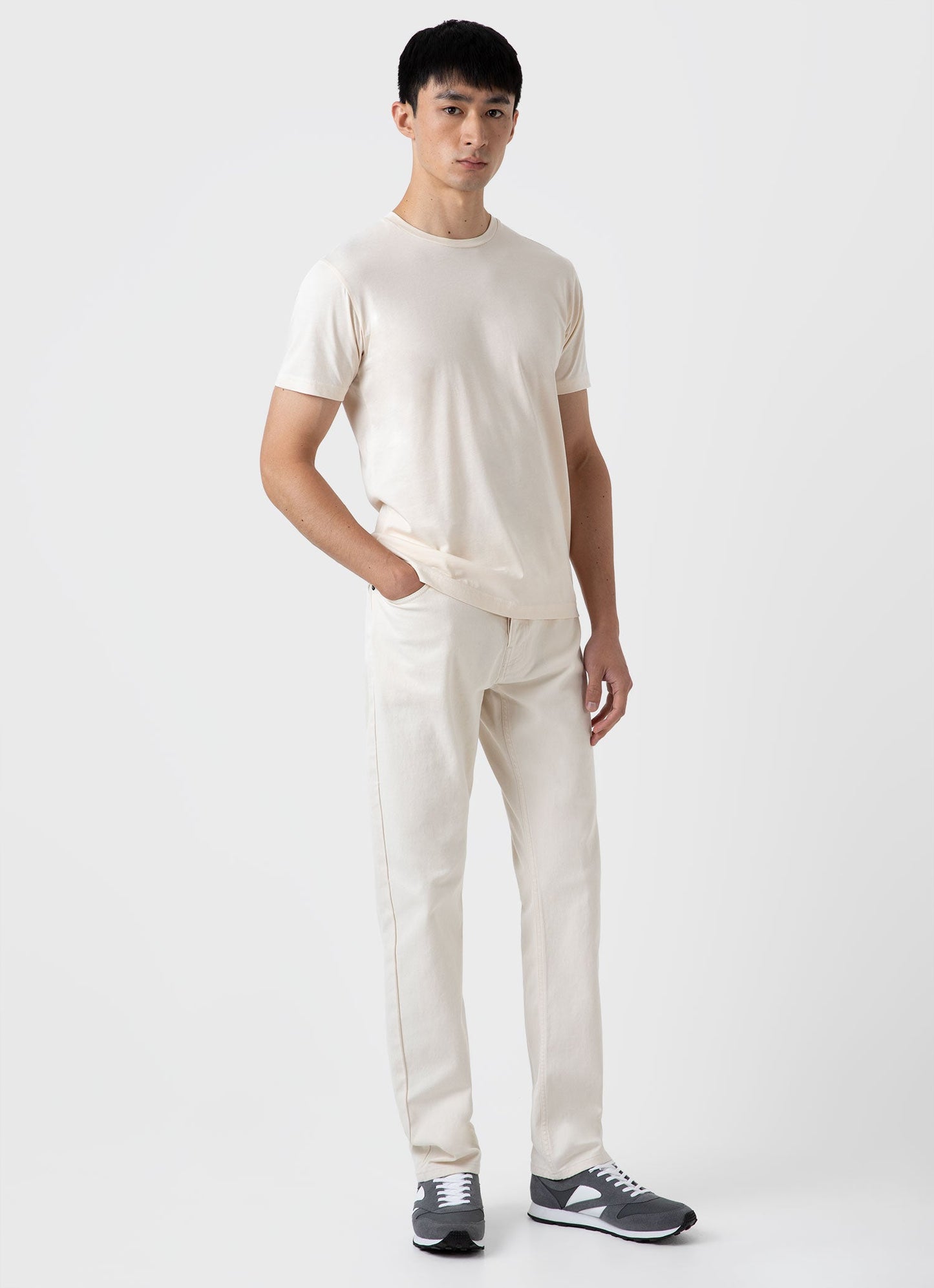 Men S Natural 5 Pocket Trouser In Undyed Mtrs3069U Nuab
