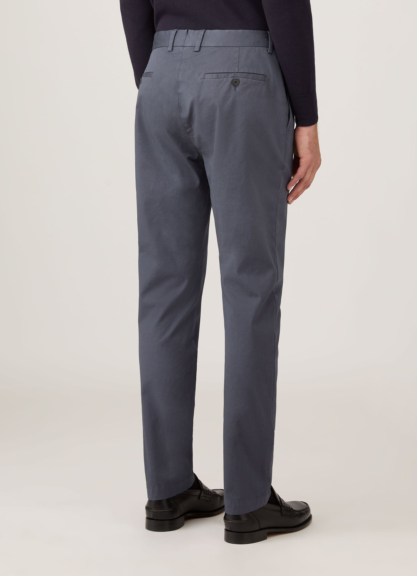 Mens Slim Fit Chino In Slate Blue Mtrs3102 Buua