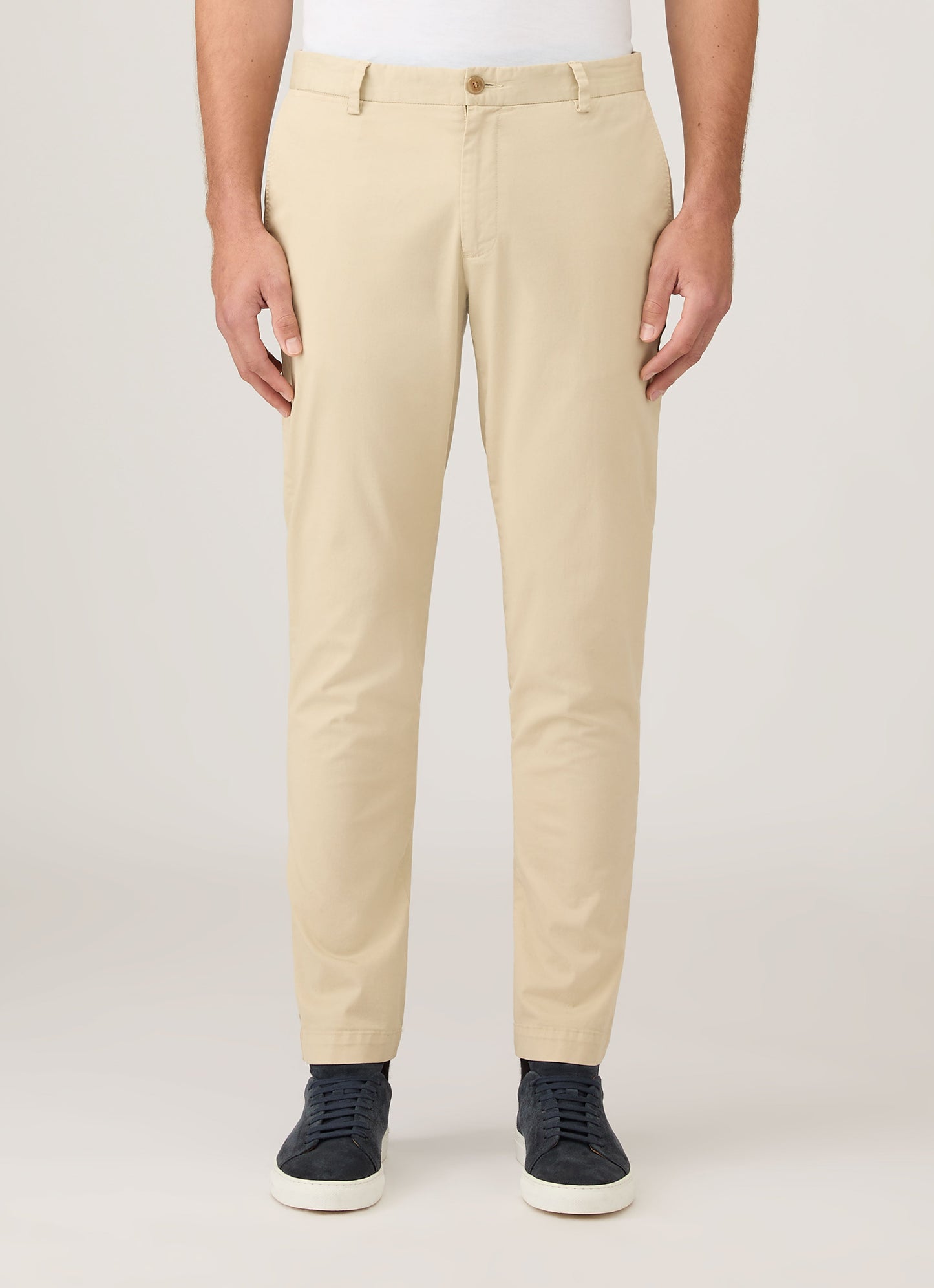 Mens Slim Chino In Light Stone Mtrs3102 Whbs
