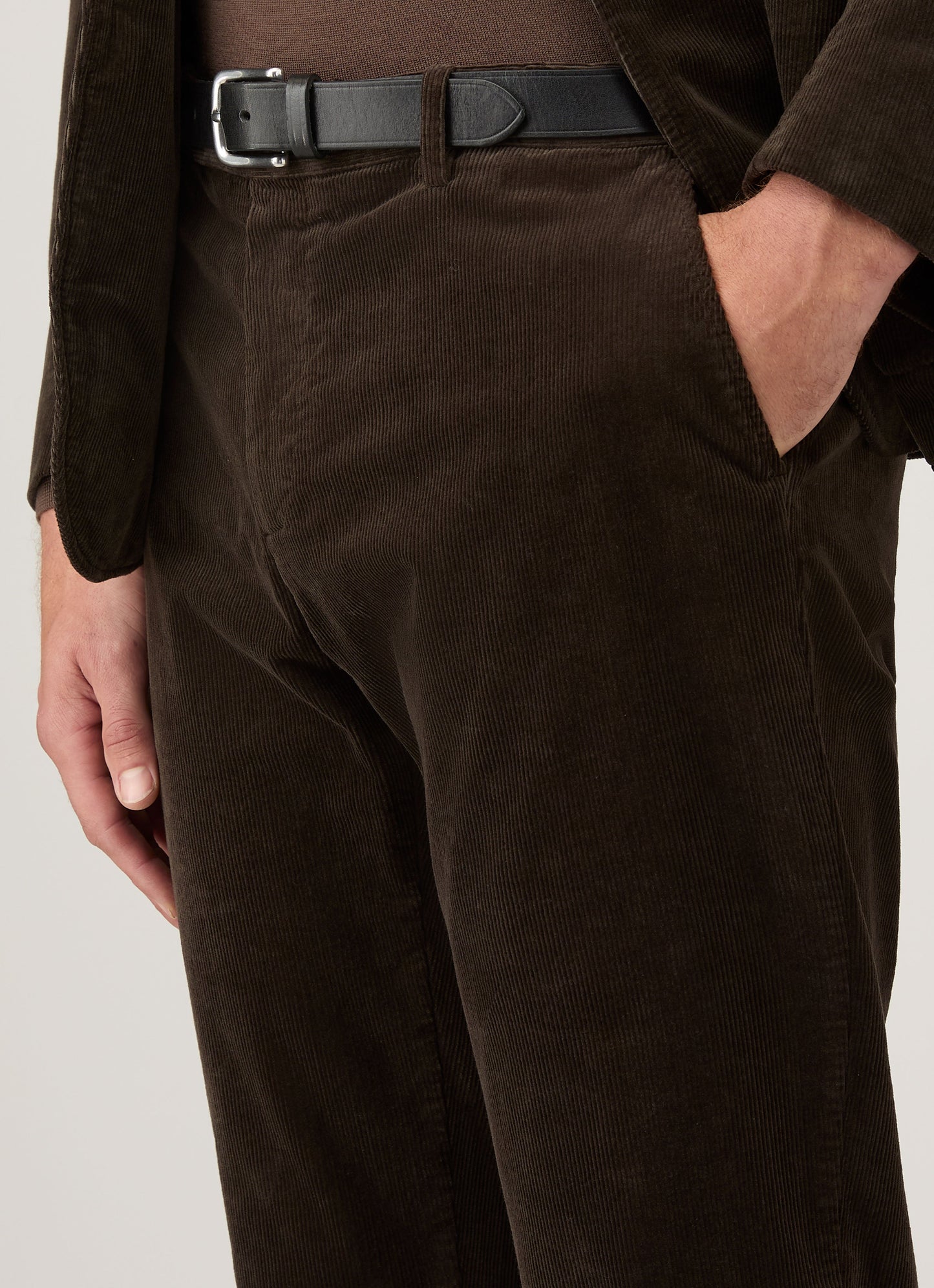 Mens Corduroy Trouser In Coffee Mtrs3118 Bref