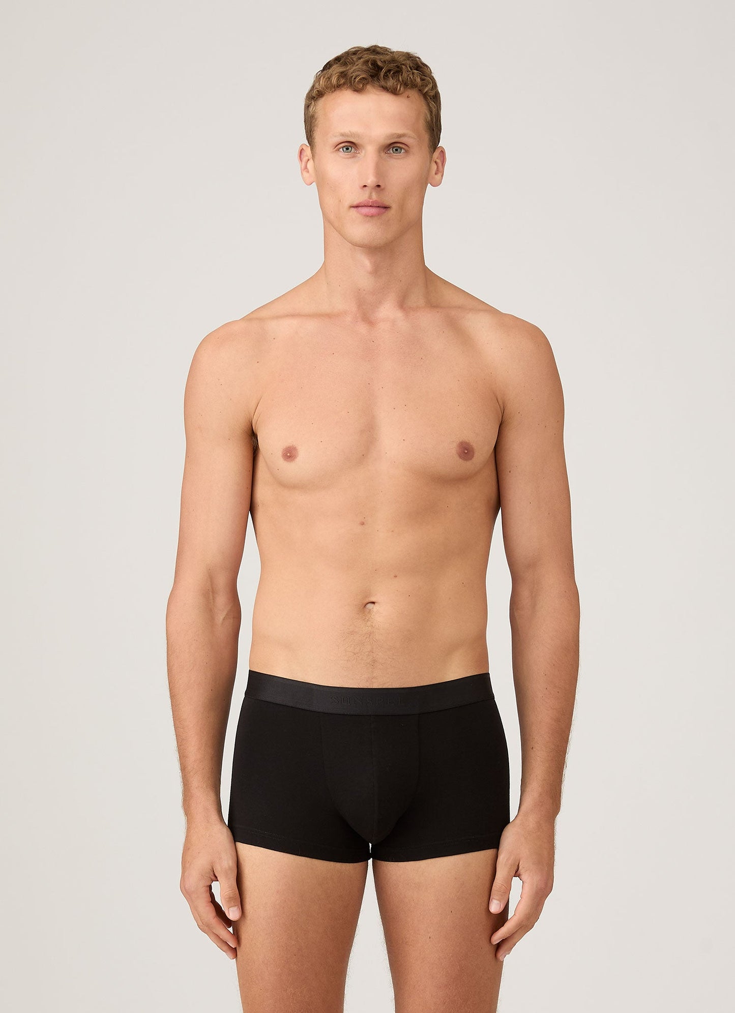 Mens Multipack Stretch Cotton Trunks In Black Packm45 Bkaa