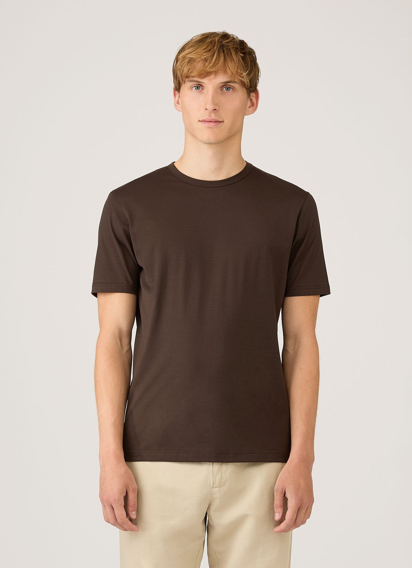 Mens Classic Tshirt In Dark Chocolate Mtsh0001 Brgs