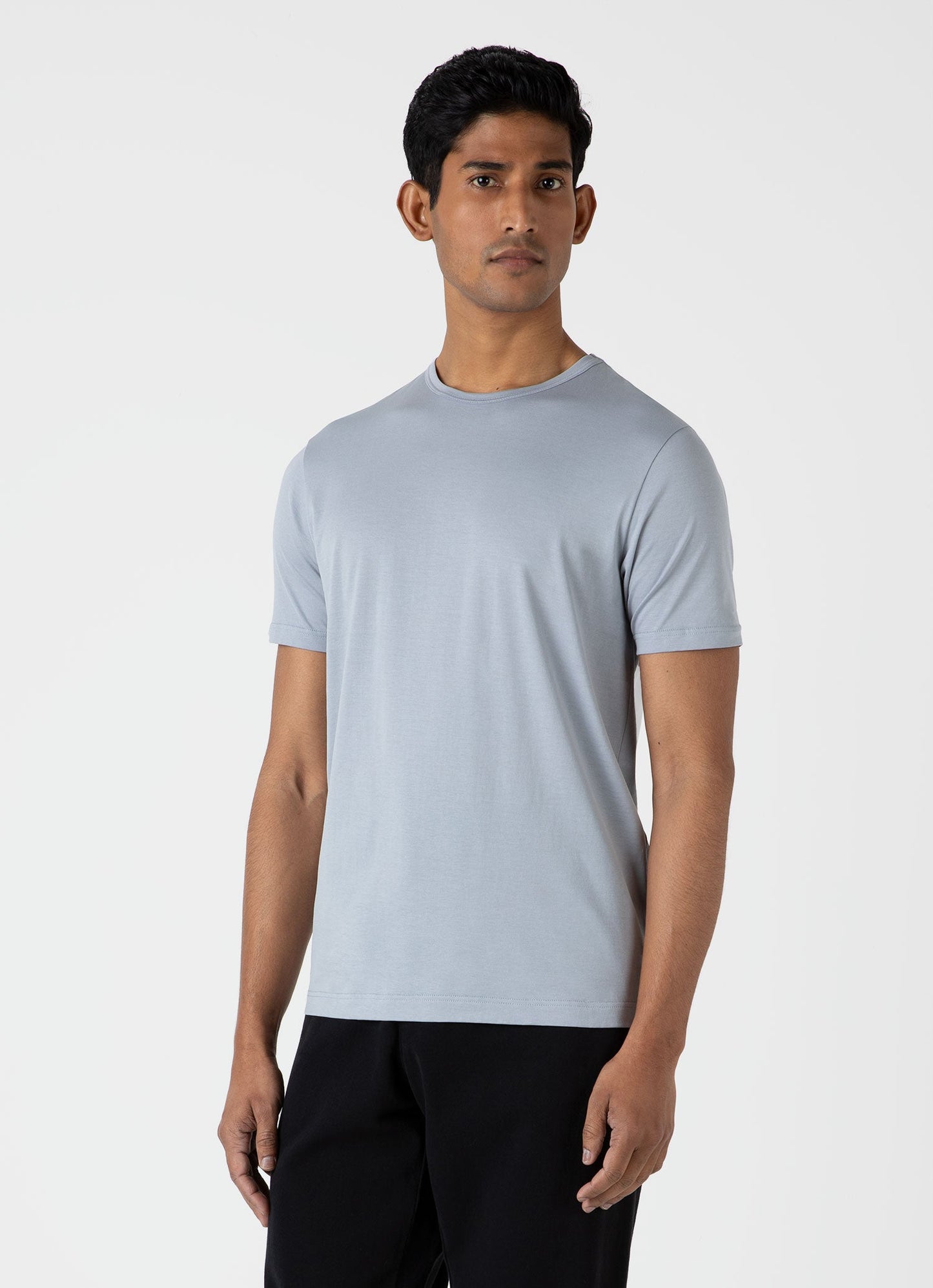 Mens Classic Tshirt In Smoke Blue Mtsh0001 Buvc