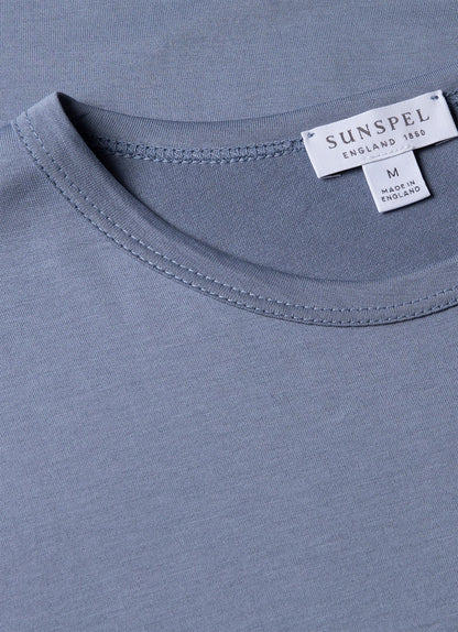 Mens Classic Tshirt In Vintage Blue Mtsh0001 Buwb