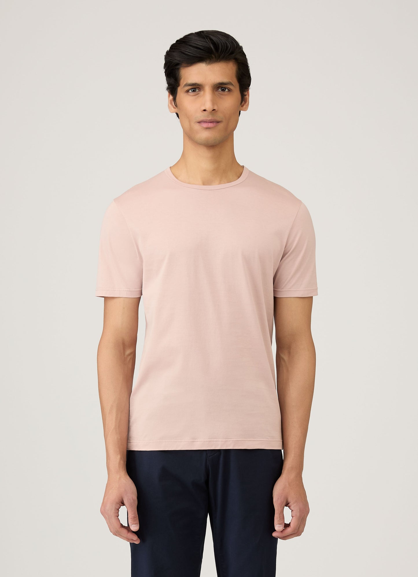 Mens Classic Tshirt In Pale Pink Mtsh0001 Pkbj