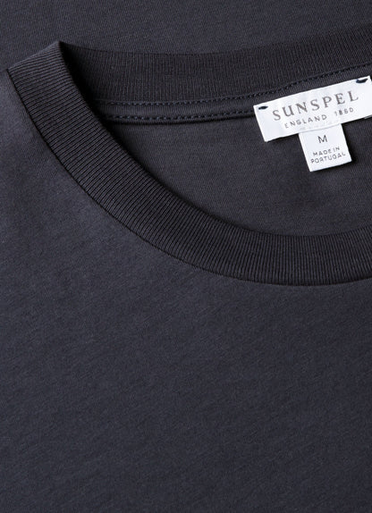 Mens Riviera Midweight Tshirt In Navy Mtsh0007R Buaa