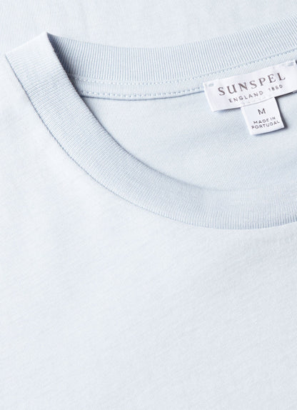 Mens Riviera Midweight Tshirt In Pastel Blue Mtsh0007R Buwr