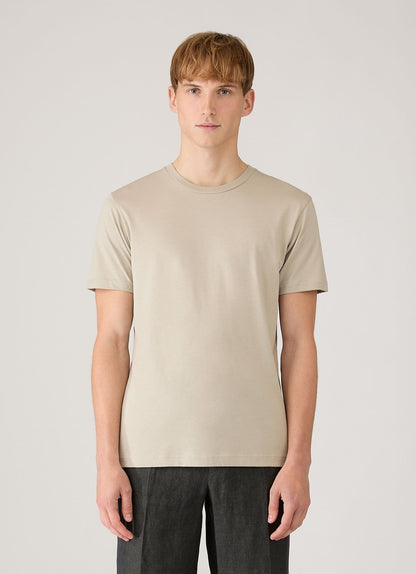 Mens Riviera Midweight Tshirt In Ash Mtsh0007R Gyfi