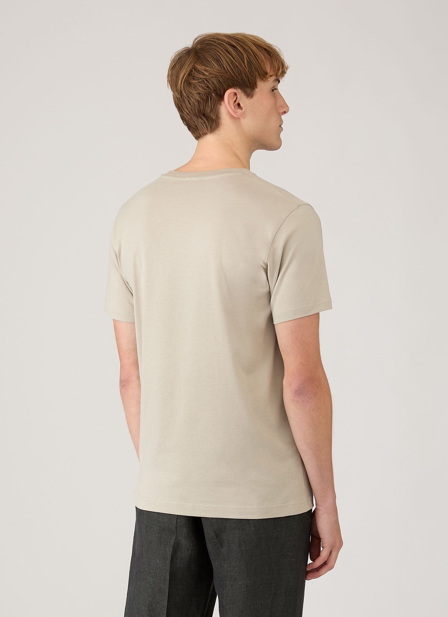 Mens Riviera Midweight Tshirt In Ash Mtsh0007R Gyfi