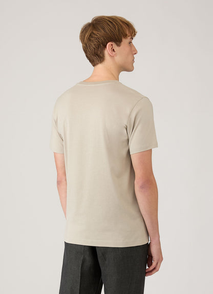 Mens Riviera Midweight Tshirt In Ash Mtsh0007R Gyfi