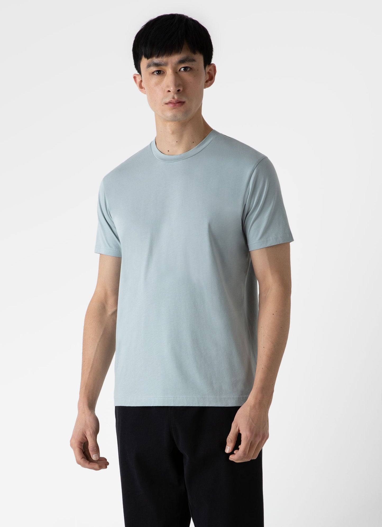 Mens Riviera Midweight Tshirt In Blue Sage Mtsh0007S Busy