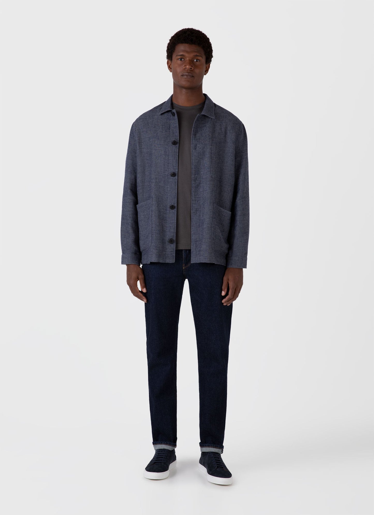 Mens Riviera Midweight Tshirt In Charcoal Mtsh0007S Gyab