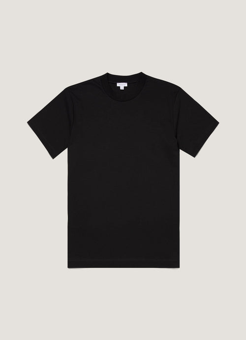 Mens Relaxed Fit Heavyweight Tshirt In Black Mtsh0181 Bkaa