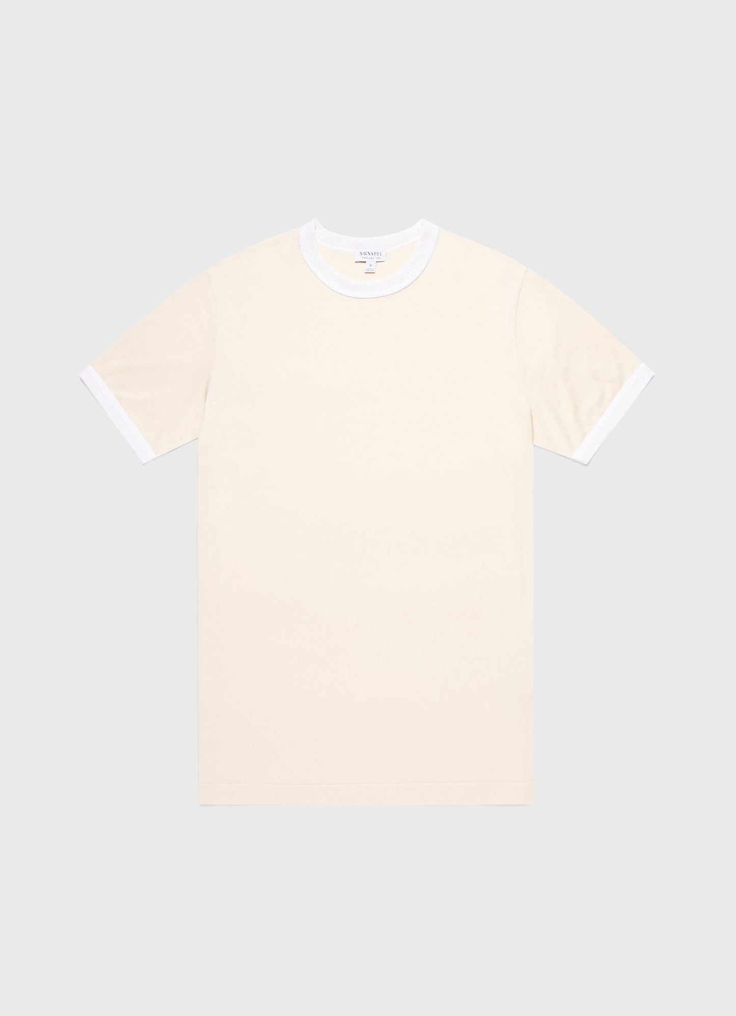 Mens Classic Ringer Tshirt In White Mpmtsh0186 Whaa