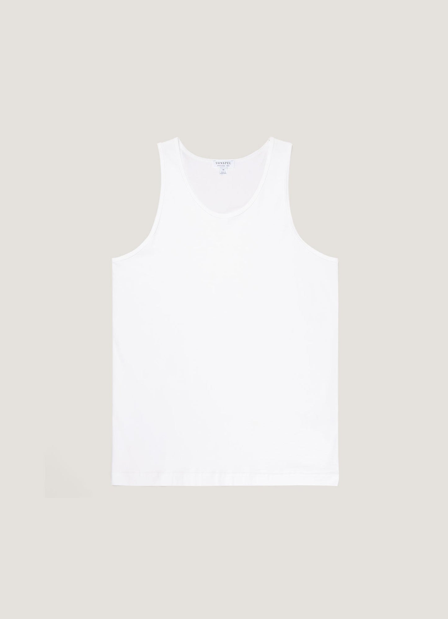 Mens Superfine Cotton Vest In White Mtsh4003 Whaa