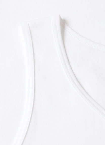 Mens Superfine Cotton Vest In White Mtsh4003 Whaa