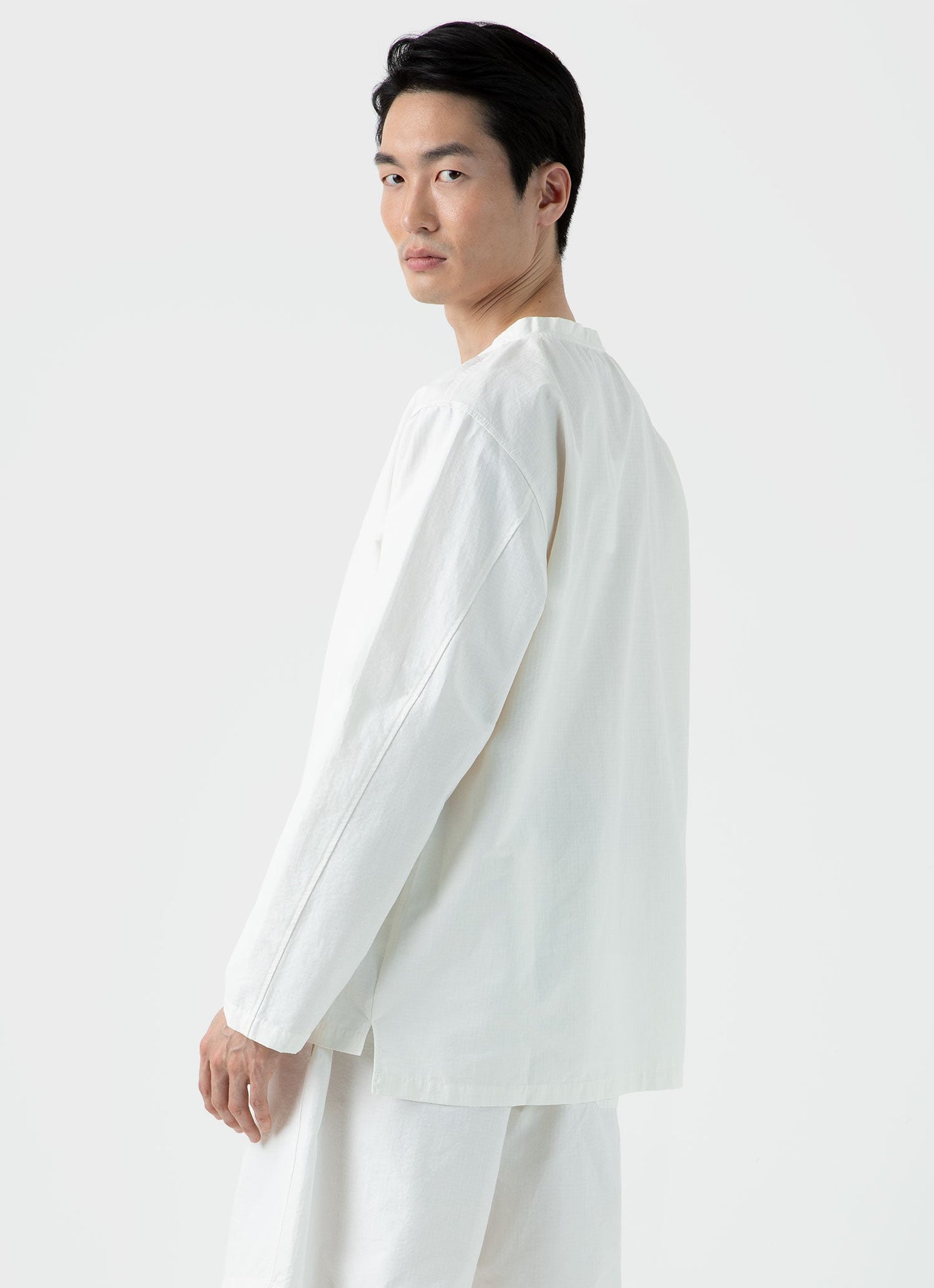 Mens Nigel Cabourn Ripstop Army Smock In Off White Ncmtop2501 Whba