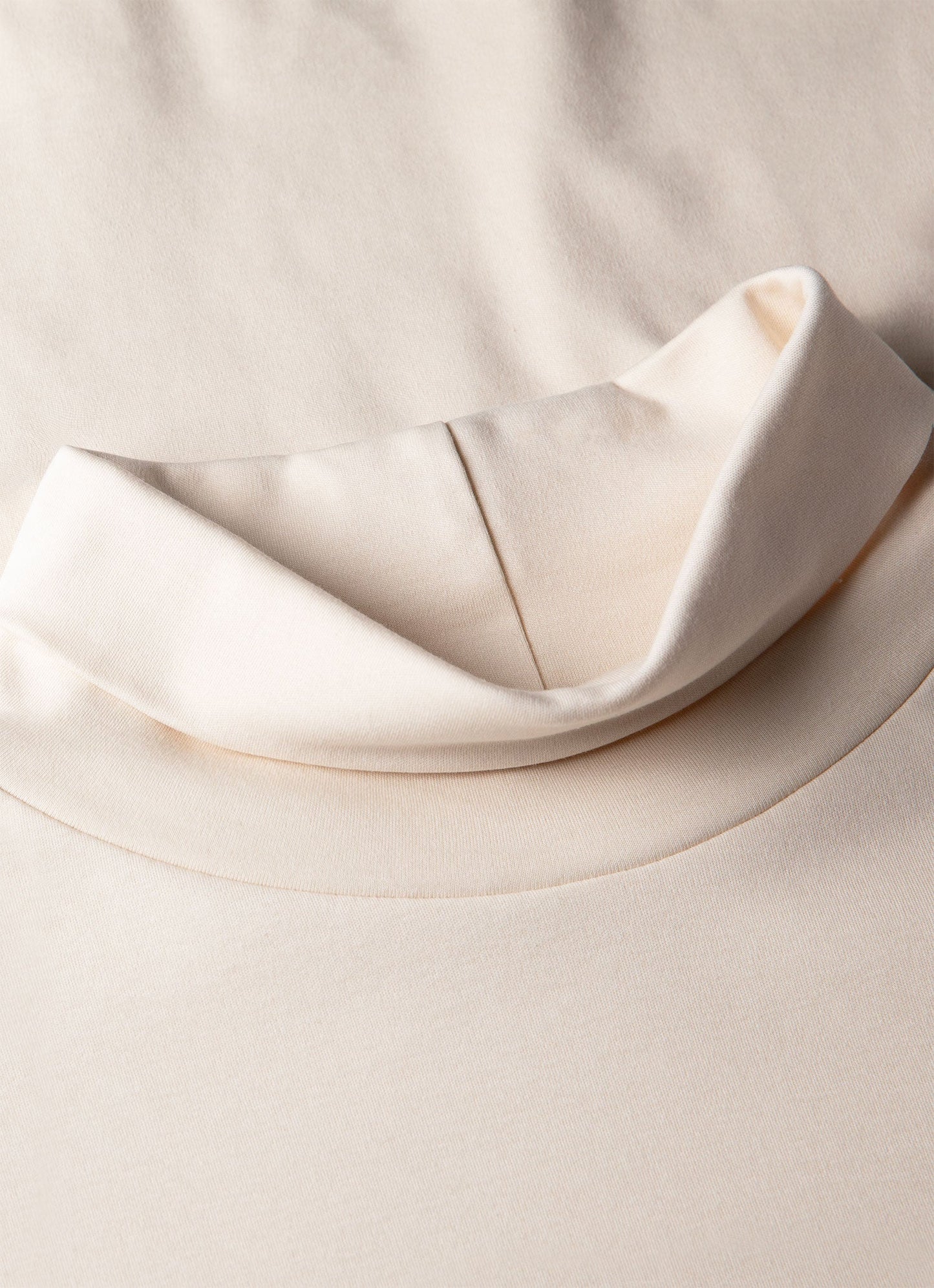 Mens Nigel Cabourn Carbon Brushed Roll Neck In Undyed Ncmtsh0185 Nuab