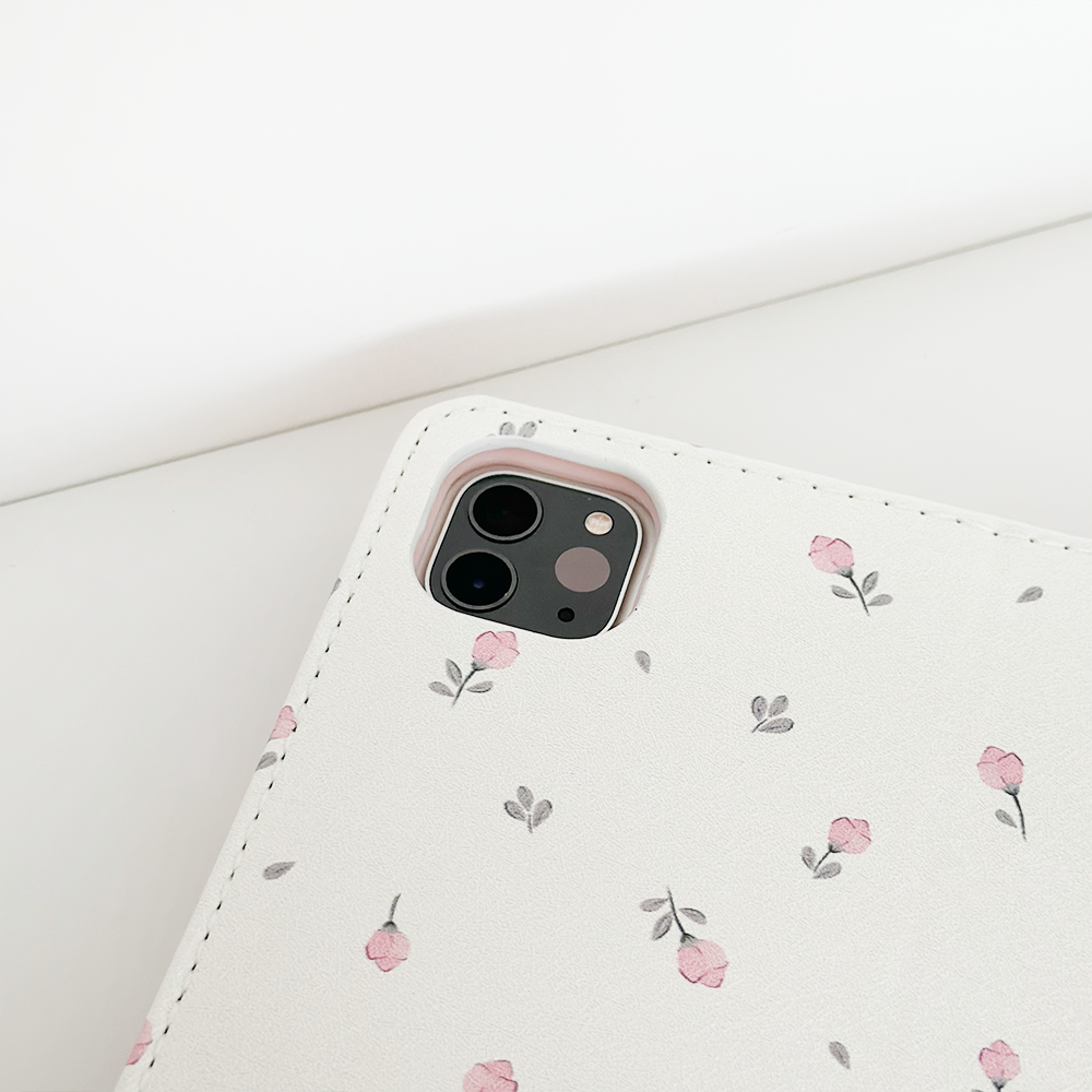 Ditsy Floral White iPad Case