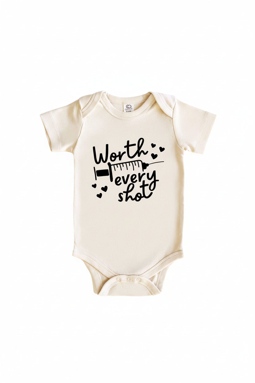 Worth Every Shot Graphic Bodysuit | Natural