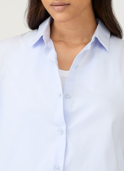 Womens Cotton Shirt In Blue