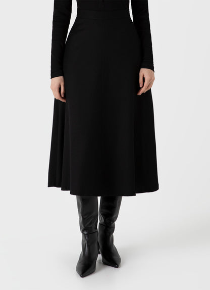 Womens A Line Skirt In Black Wskt6539 Bkaa
