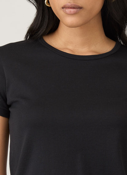 Womens Cotton T Shirt In Black Wtsh0032